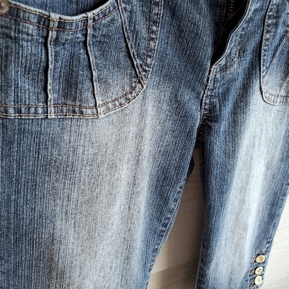 Candie's Button-Accent Denim Bermuda Shorts - Picture 10 of 16